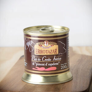 Pate de cerdo ibérico al pimiento de Ezpelette. lata 200Gr.