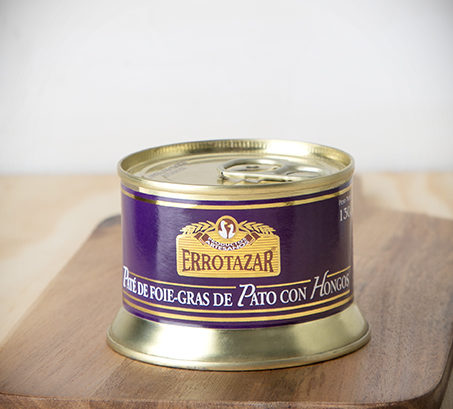 Pate de foie-gras con hongos. lata 130Gr.